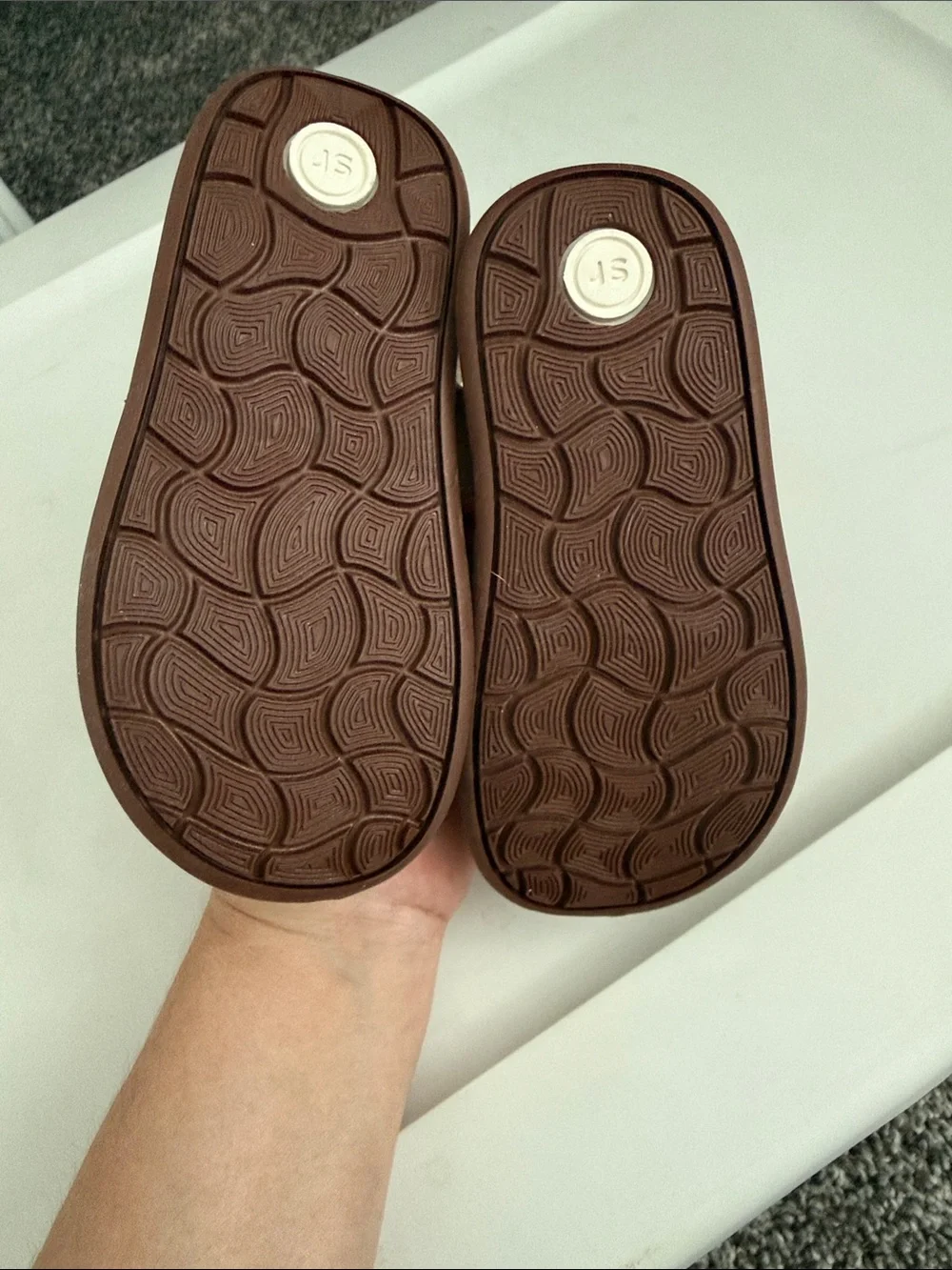 Stride Rite 360 Tan Brown Leather Kids Sandals